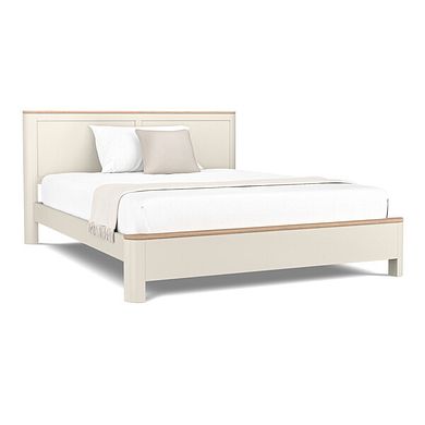 Otto Smoked Oak Finish and Cashmere Painted King-Size Bed