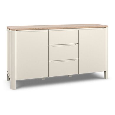 Otto Smoked Oak Finish and Cashmere Painted Large Sideboard