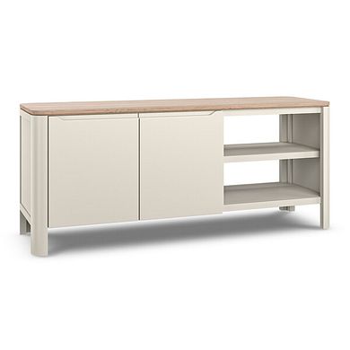 Otto Smoked Oak Finish and Cashmere Painted Large TV Unit