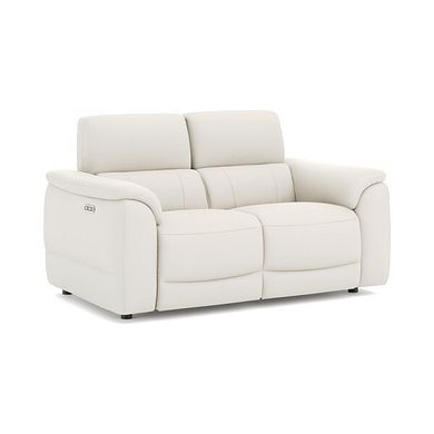 Phoenix 2 Seater Power Recliner Sofa in  Bone China Leather