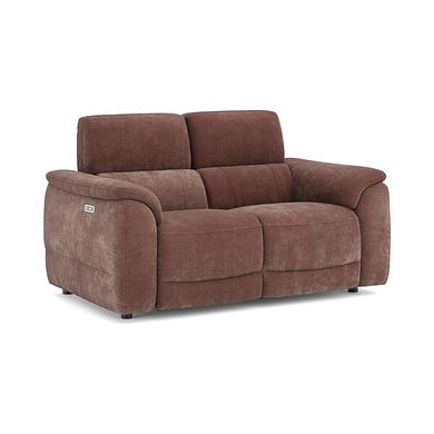Phoenix 2 Seater Power Recliner Sofa in  Manhattan Burnt Sienna Fabric