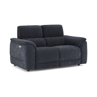 Phoenix 2 Seater Power Recliner Sofa in  Manhattan Indigo Fabric