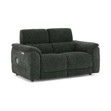 Phoenix 2 Seater Power Recliner Sofa with Adjustable Power Headrests and Speakers in  Manhattan Pine Fabric