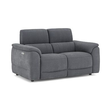 Phoenix 2 Seater Power Recliner Sofa with Adjustable Power Headrests in  Manhattan Charcoal Fabric