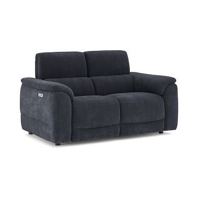Phoenix 2 Seater Power Recliner Sofa with Adjustable Power Headrests in  Manhattan Indigo Fabric
