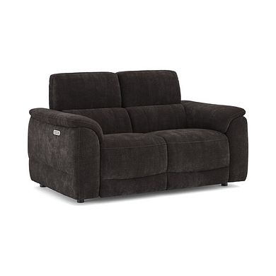 Phoenix 2 Seater Power Recliner Sofa with Adjustable Power Headrests in  Manhattan Mushroom Fabric