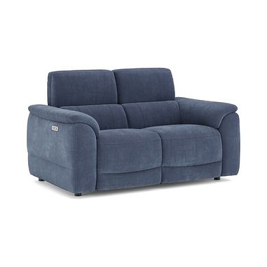 Phoenix 2 Seater Power Recliner Sofa with Adjustable Power Headrests in  Manhattan Navy Fabric