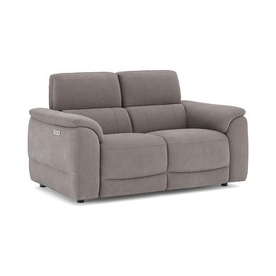 Phoenix 2 Seater Power Recliner Sofa with Adjustable Power Headrests in  Manhattan Nutmeg Fabric