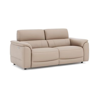Phoenix 3 Seater Power Recliner Sofa in  Mushroom Leather
