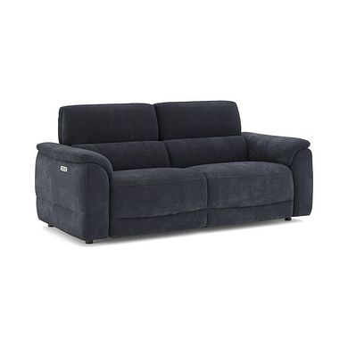 Phoenix 3 Seater Power Recliner Sofa with Adjustable Power Headrests in  Manhattan Indigo Fabric