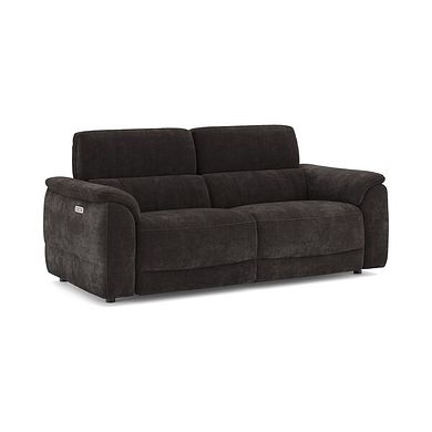 Phoenix 3 Seater Power Recliner Sofa with Adjustable Power Headrests in  Manhattan Mushroom Fabric