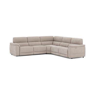 Phoenix Large Corner Electric Recliner Sofa in  Manhattan Cotton Fabric