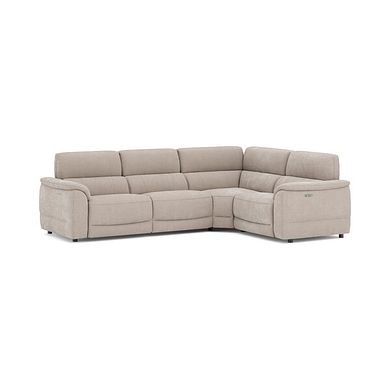 Phoenix Left hand Corner Electric Recliner Sofa with Adjustable Power Headrests in  Manhattan Cotton Fabric