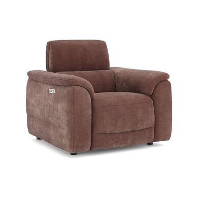 Phoenix Power Recliner Armchair in  Manhattan Burnt Sienna Fabric