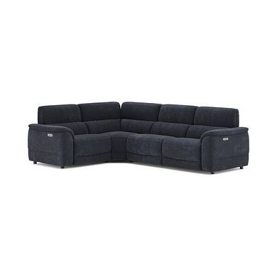 Phoenix Right hand Corner Electric Recliner Sofa in  Manhattan Indigo Fabric