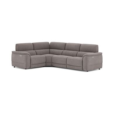 Phoenix Right hand Corner Electric Recliner Sofa in  Manhattan Nutmeg Fabric