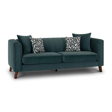 Porter 3 Seater Sofa in Velluto Azure Fabric