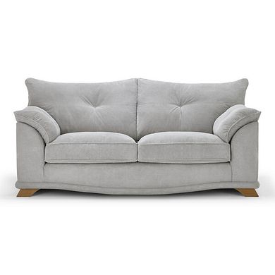 Ravello 3 Seater Sofa in Aero Silver Fabric