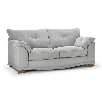 Ravello 3 Seater Sofa in Aero Silver Fabric