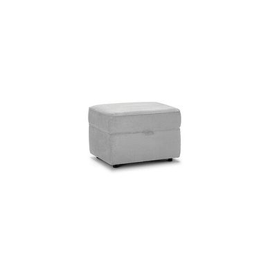 Ravello Storage Footstool in Aero Silver Fabric