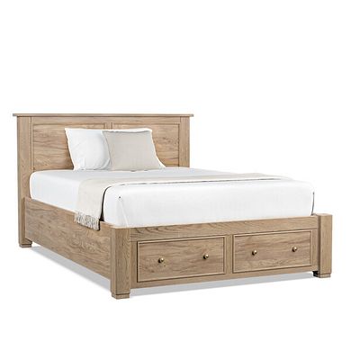 Richmond Smoked Oak Finish Storage Double Bed