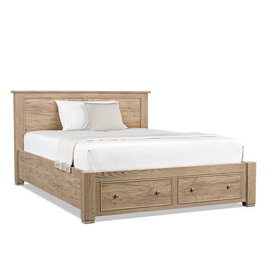 Richmond Smoked Oak Finish Storage King-size Bed