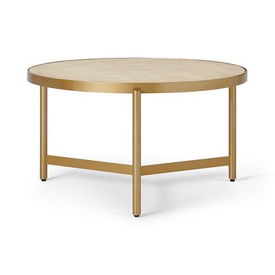 Roma Travertine Top Coffee Table