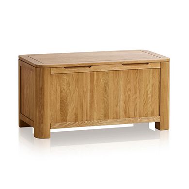 Romsey Natural Solid Oak Blanket Box
