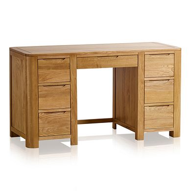 Romsey Natural Solid Oak Computer Desk
