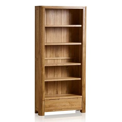 Romsey Natural Solid Oak Tall Bookcase
