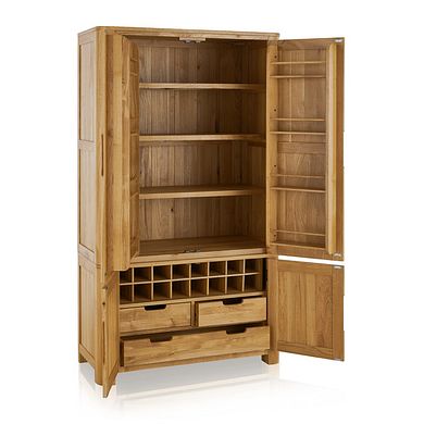 Romsey Natural Solid Oak Large Larder
