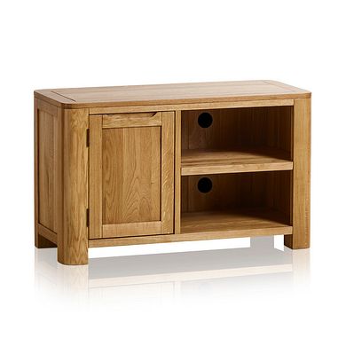 Romsey Natural Solid Oak Small TV Unit