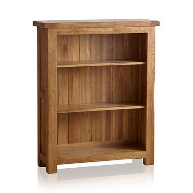 Original Rustic Solid Oak Small Bookcase