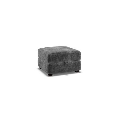 Santino Storage Footstool in Descent Charcoal Fabric