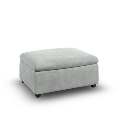 Santorini Storage Footstool in  Nomad Pebble Fabric