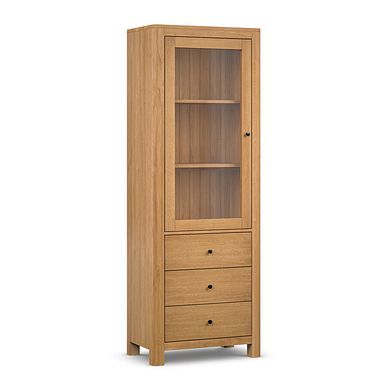 Savannah Solid Heveawood Display Cabinet