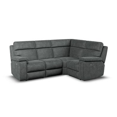 Selby Group 2 Electric Recliner - Left Hand in Miller Grey Fabric