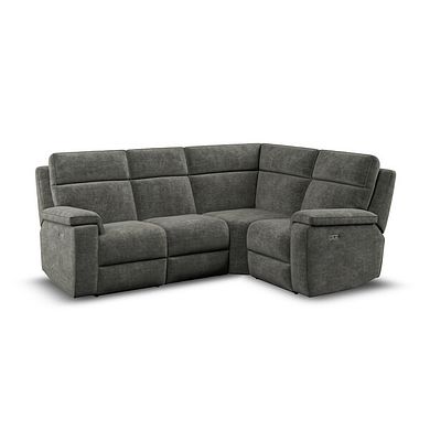 Selby Group 2 Electric Recliner - Left Hand in Plush Charcoal Fabric
