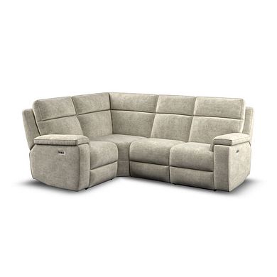 Selby Group 2 Electric Recliner - Right Hand in Plush Beige Fabric