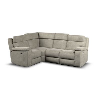 Selby Group 2 Electric Recliner with Power Headrest  Lumbar Support - Right Hand in Miller Taupe Fabric