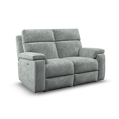 Selby Group 8 Electric Recliner in Plush Silver Fabric