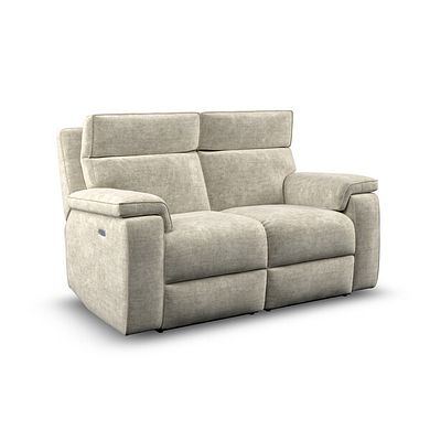 Selby Group 8 Electric Recliner with Power Headrest  Lumbar Support in Plush Beige Fabric