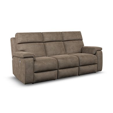 Selby Group 9 Electric Recliner in Miller Earth Brown Fabric