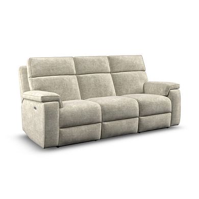 Selby Group 9 Electric Recliner in Plush Beige Fabric