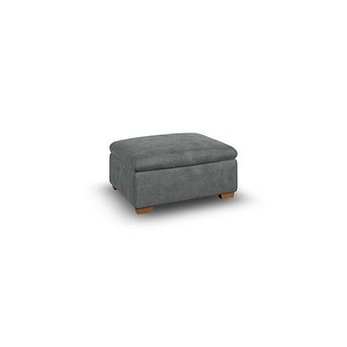 Selby Storage Footstool in Miller Grey Fabric