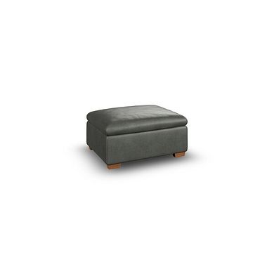 Selby Storage Footstool in Virgo Lead Leather