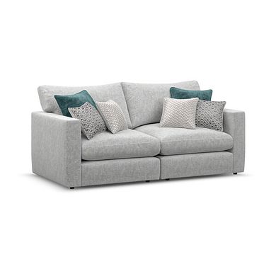 Malvern 2 Seater Modular Sofa in Silver fabric - Group 8