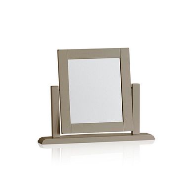 St Ives Natural Oak and Light Grey Painted Dressing Table Mirror