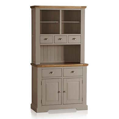 St Ives Natural Oak and Light Grey Painted Small Dresser