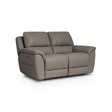 Theo 2 Seater Power Recliner Sofa in Oyster Leather
